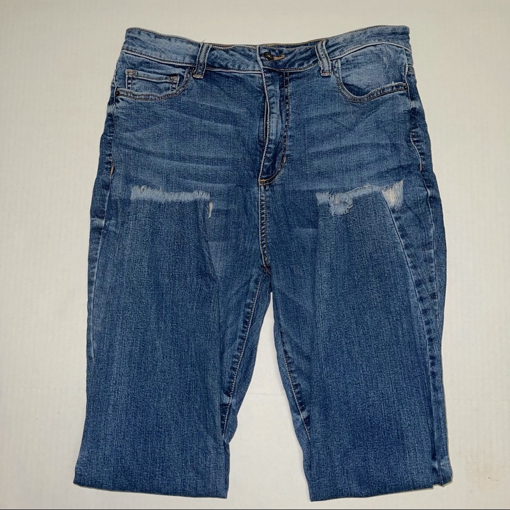 Forever 21 Ripped Skinny Jeans SZ 14